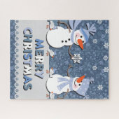Holiday Snowman Puzzle (Horizontal)