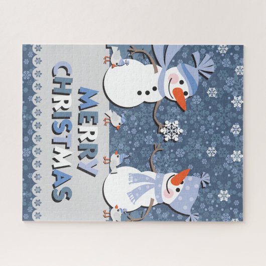 Holiday Snowman Puzzle (Horizontal)