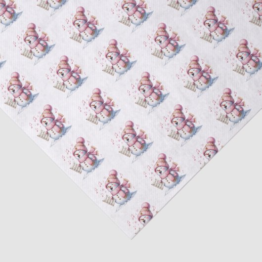 Holiday Snowman Tissue Paper Seidenpapier (Ausschnitt)
