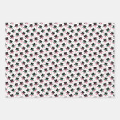 Holiday Snowman Wrapping Paper Sheets Geschenkpapier Set (Vorderseite 2)