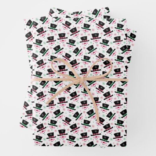 Holiday Snowman Wrapping Paper Sheets Geschenkpapier Set (Beispiel)