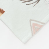 Holiday Snowmen, Hot Cocows und Rainbows Gemütlich Fleecedecke (Ecke)