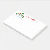 Holiday Snowmen Post-it-Notes Post-it Klebezettel (angewinkelt)