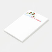 Holiday Snowmen Post-it-Notes Post-it Klebezettel (angewinkelt)