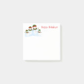 Holiday Snowmen Post-it-Notes Post-it Klebezettel (Vorderseite)