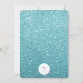 Holiday Soiree Glitzer Chalkboard Party Einladung (Rückseite)