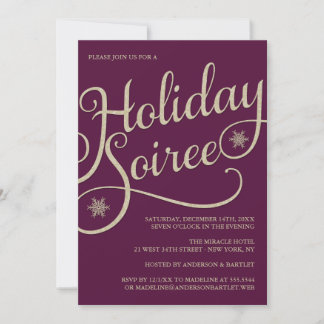 Holiday Soiree Sparkle Weihnachts-Party Einladung
