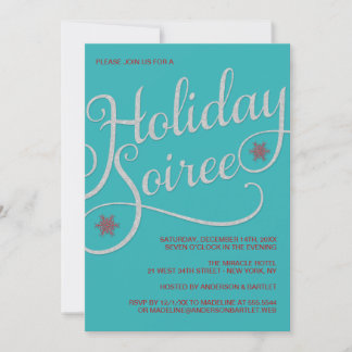 Holiday Soiree Sparkle Weihnachts-Party Einladung