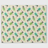 Holiday Sparkle Cats von Studioxtin Geschenkpapier (Flach)