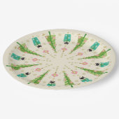 Holiday Sparkle Cats von Studioxtin Pappteller (Schrägansicht)