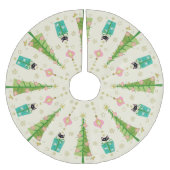 Holiday Sparkle Cats von Studioxtin Polyester Weihnachtsbaumdecke (Vorderseite)