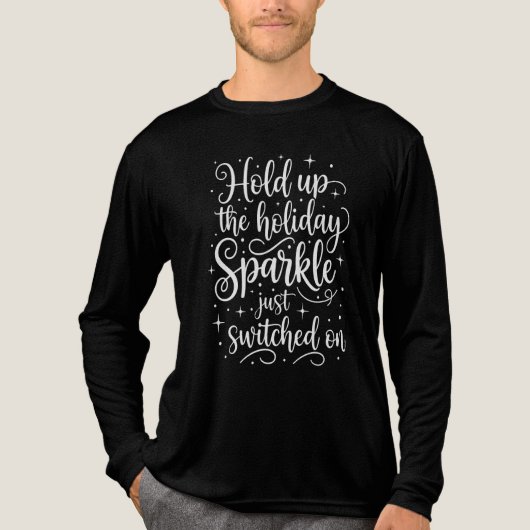 Holiday Sparkle Switched On Tri-Blend Shirt (Vorderseite)