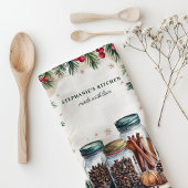 Holiday Spice Jars Personalisiert Weihnachten Geschirrtuch