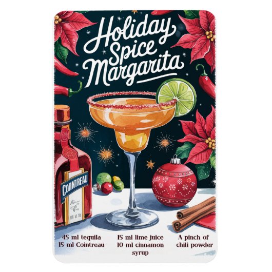 Holiday Spice Margarita Magnet (Vertikal)