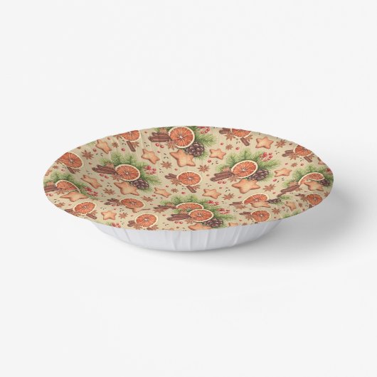 Holiday Spice Paper Bowles Pappteller (Gewinkelt)