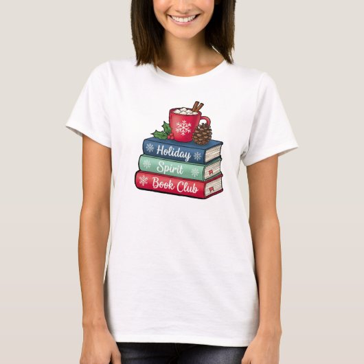 Holiday Spirit Book Club T-Shirt | Book Lovers (Vorderseite)