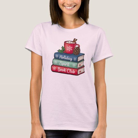 Holiday Spirit Book Club T-Shirt | Book Lovers (Vorderseite)