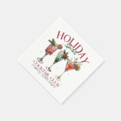 Holiday Spirit Cocktail Club Serviette (Ecke)