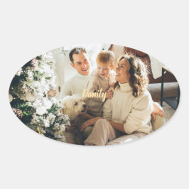 Holiday Spirit Family Photo Sticker