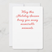 Holiday spirit fun goat ride in der schneegrüße (Rückseite)