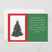 Holiday Spirit Gruß Postkarte (Vorne/Hinten)
