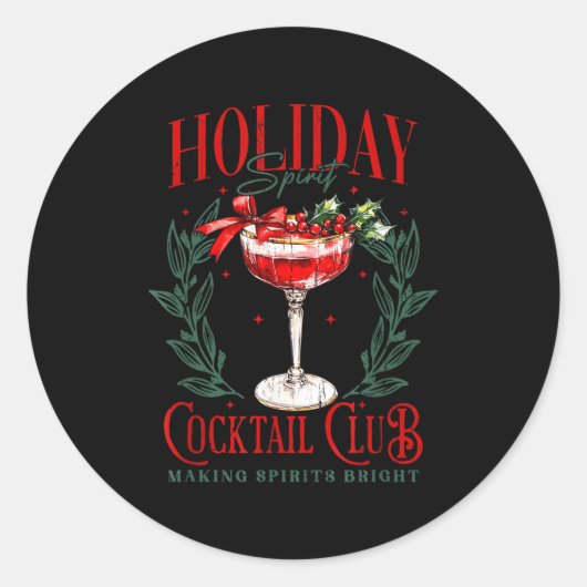 Holiday Srit Tail Club, Making Srits Bright Runder Aufkleber (Vorderseite)