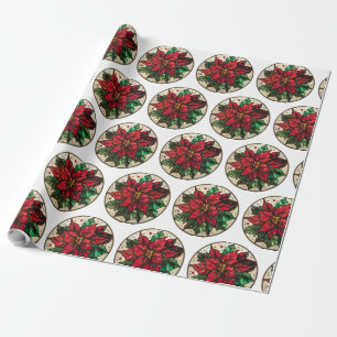 Holiday Stached Glass Designs Geschenkpapier