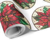 Holiday Stached Glass Designs Geschenkpapier (Rolleneckpunkt)