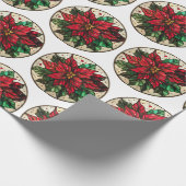 Holiday Stached Glass Designs Geschenkpapier (Ecke)