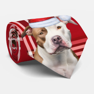 Holiday Staffordshire Terrier Karierte Weihnachten Krawatte