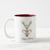 Holiday Stag Mug Zweifarbige Tasse (Links)