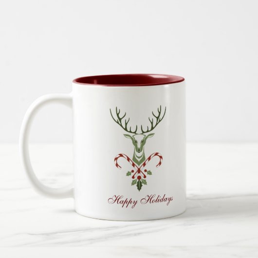 Holiday Stag Mug Zweifarbige Tasse (Links)