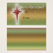 Holiday Star Gift Tags (Vorne & Hinten)