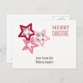Holiday Stars Feiertagspostkarte (Vorne/Hinten)