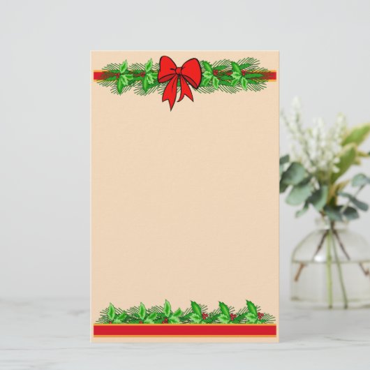 Holiday Stationery Briefpapier (Stehend Vorderseite)