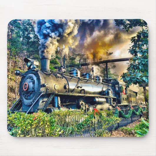Holiday Steam Train Mouse Pad Mousepad (Vorne)
