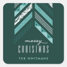 Holiday Sticker - Aquamarin