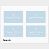 Holiday Sticker - Happy Holiday Blue (Blatt)