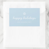 Holiday Sticker - Happy Holiday Blue (Tasche)