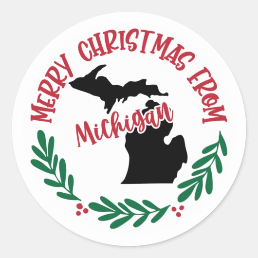 Holiday Sticker von Michigan (Vorderseite)