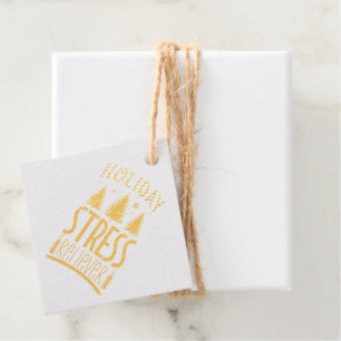 Holiday Stress Reliever Gold Geschenkanhänger