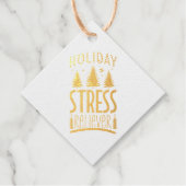 Holiday Stress Reliever Gold Geschenkanhänger (Vorderseite)