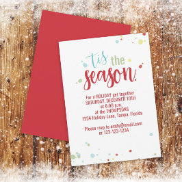 Holiday String Lights Das bunte Niedliche der Sais Einladung