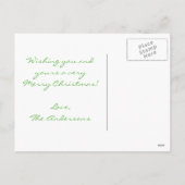 Holiday String Lights Merry Bright Postkarte (Rückseite)