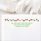 Holiday String Lights Modern Holiday Labels (Insitu)