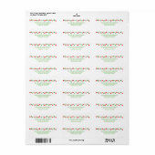 Holiday String Lights Modern Holiday Labels (Vorne)