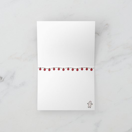 Holiday String Lights Niedlich Simple Vielen Dank (Innenseite)