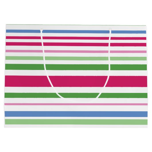 Holiday Strip Große Geschenktasche Geschenktüte (Rückseite)