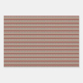 Holiday stripes + geometrics in traditional colors geschenkpapier set (Vorderseite 3)