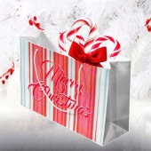 Holiday Stripes Große Geschenktüte